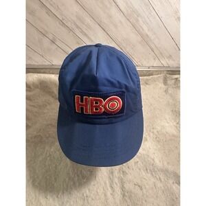 Vintage 80s/90s HBO Patch Hat Cap Blue With SnapBack